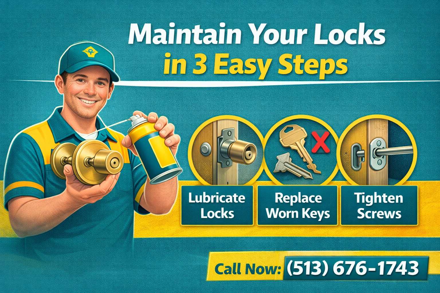 Maintain Your Locks in 3 Easy Steps